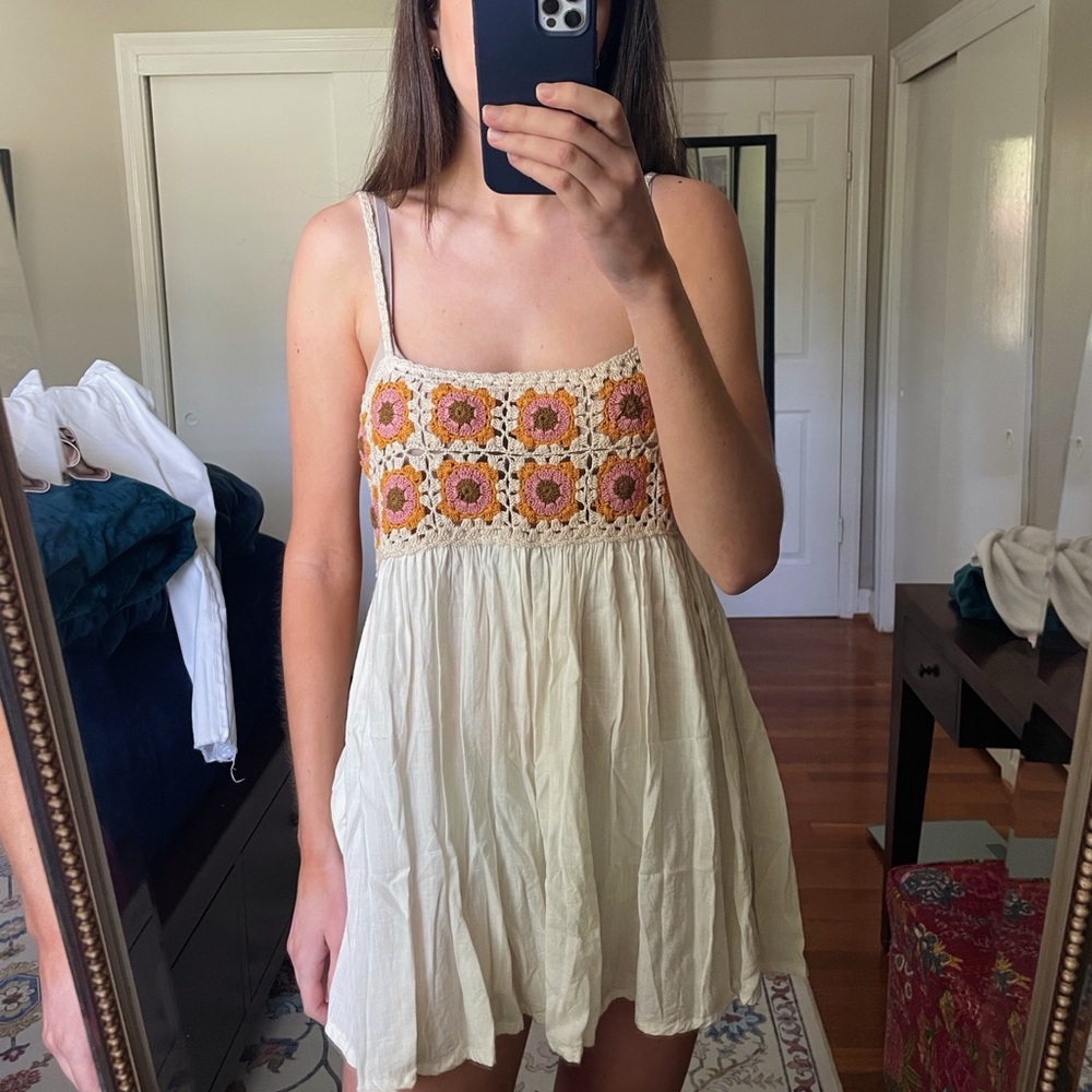 ASOS Orange Red Sleeveless Sundress Mini